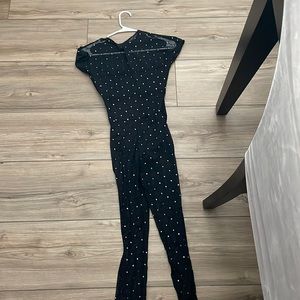 mesh unitard with private parts covered